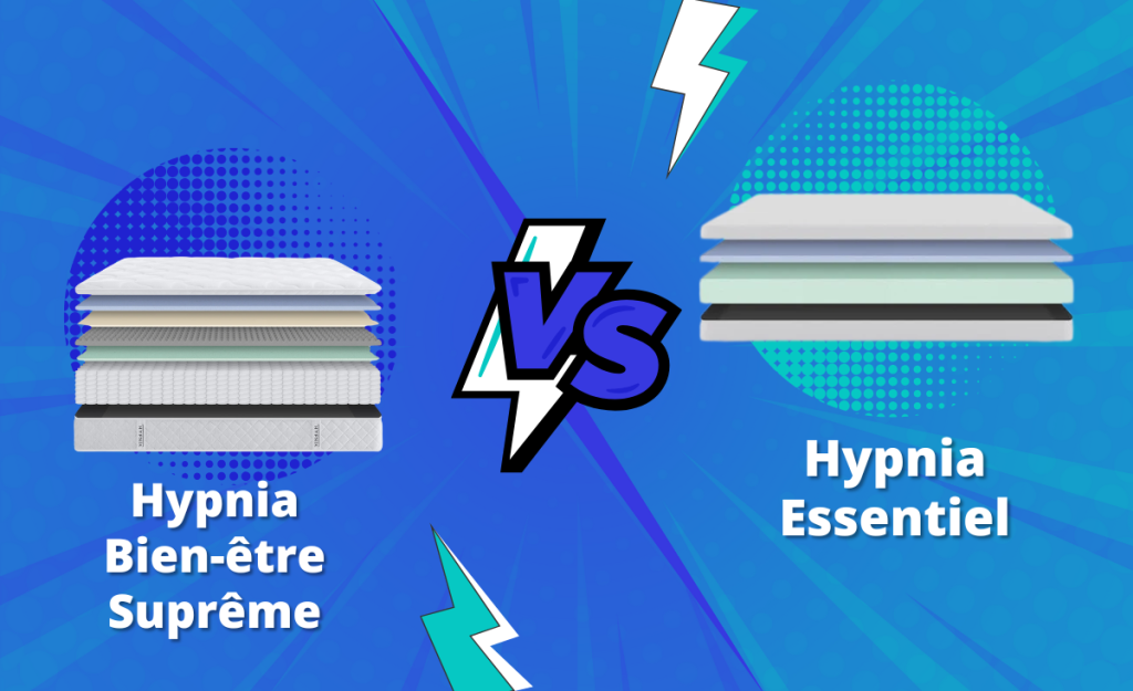 Comparatif - avis : Acheter matelas Hypnia Bien-Être Suprême ou Hypnia Essentiel ?