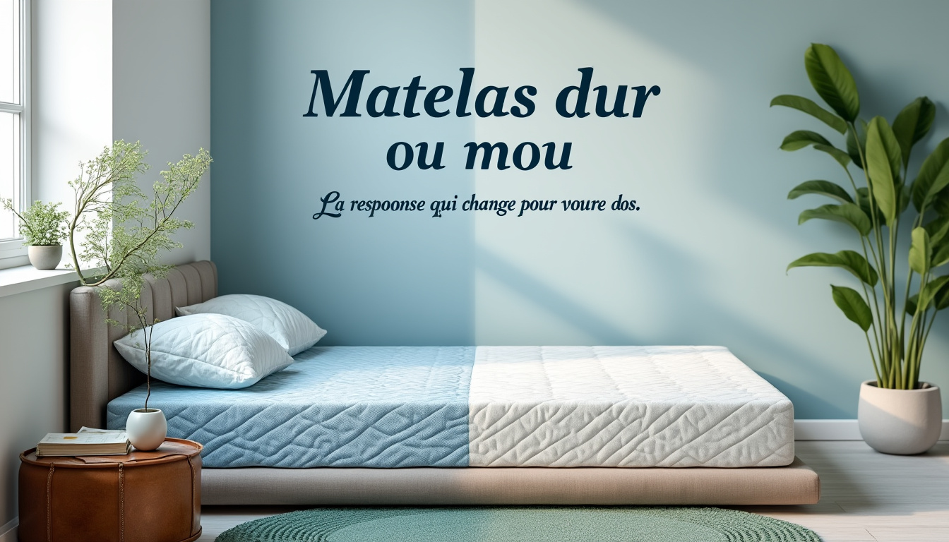 découvrez si un matelas dur ou mou est le meilleur choix pour votre confort et votre santé dorsale. notre guide vous aidera à faire le choix idéal pour soulager les douleurs et améliorer votre sommeil.