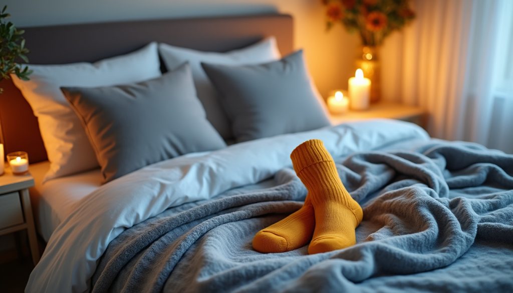 découvrez comment dormir avec des chaussettes peut améliorer votre qualité de sommeil. explorez les bienfaits de garder vos pieds au chaud, la régulation de la température corporelle et l'impact sur l'endormissement. apprenez à optimiser vos nuits avec cette astuce simple mais efficace.